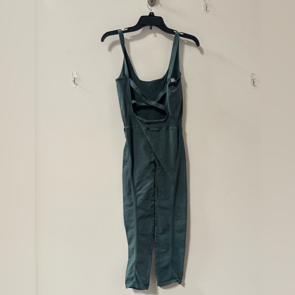 Free People Good Karma Onesie Turquoise/Green Color M/L - Picture 2 of 3